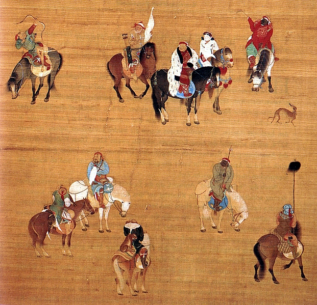 Liu Guandao, Khubilai Khan Hunting, 1280